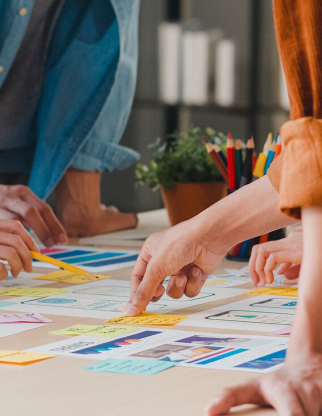 Developers collaborating